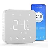 Termostato de batería de 2 Hilos. Termostato Wi-Fi programable Diariamente. Controlable de Forma...