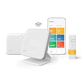 tado° Kit de Inicio – Termostato Inteligente Inalámbrico V3+ Base ad hoc incluida, Control...