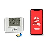 VEMER VE715900 THERMO GSM - Termostato GSM de Pared con Control Remoto vía APP, Alimentación 230V,...