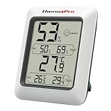 ThermoPro TP50 Termómetro Higrometro Digital para Interior Termohigrómetro Medidor Profesional...