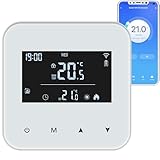 Termostato Wi-Fi con batería para calderas de Gas,Termostato Calefaccion 2 Hilos.Programable...