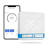 Meross Termostato Calefaccion WiFi para Calderas, Termostato WiFi de Pared para Calderas de...