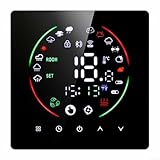 Termostato inteligente WiFi para caldera/calefacción por suelo radiante, controlador programable de...
