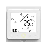Decdeal Termostato WiFi para Caldera de Gas,Termostato programable Intellight, Compatible con...